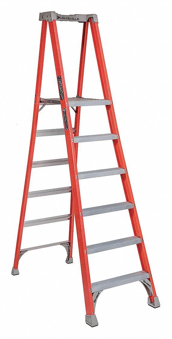 LOUISVILLE, 8 ft 1 in Ladder Ht, 5 ft 8 in Platform Ht, Platform ...