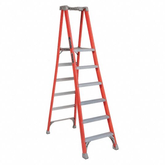 LOUISVILLE, 8 ft 1 in Ladder Ht, 5 ft 8 in Platform Ht, Platform ...