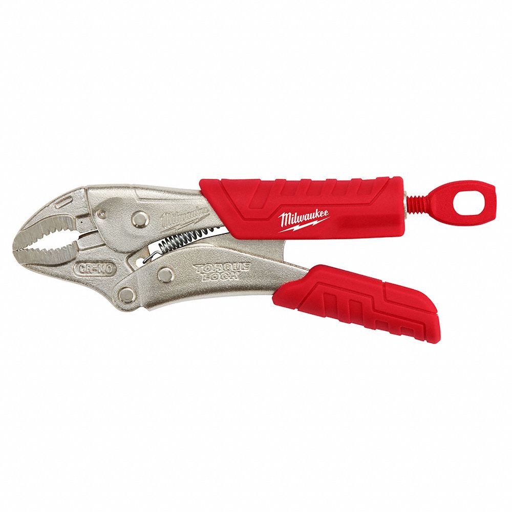 Locking Plier, Comfort Grip, 5" L