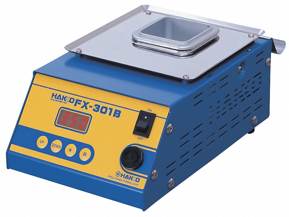 HAKKO Solder Pot, Digital, 290W, 120V 32TV28FX301B03 Grainger