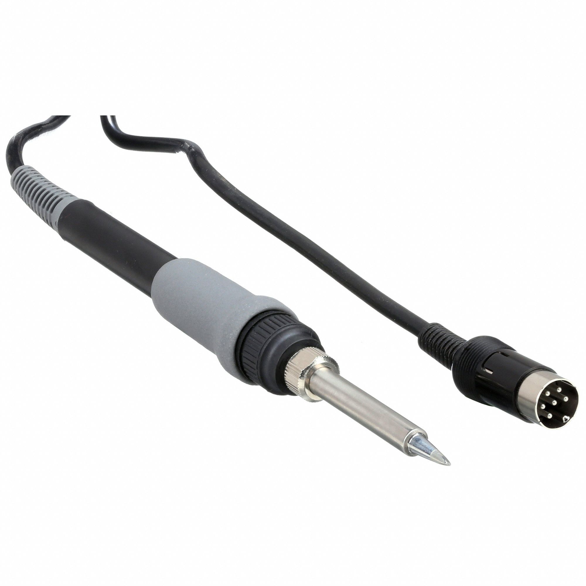 HAKKO Soldering Iron Connector, 3.9 ft. L, Black 32TV30FX880102 Grainger