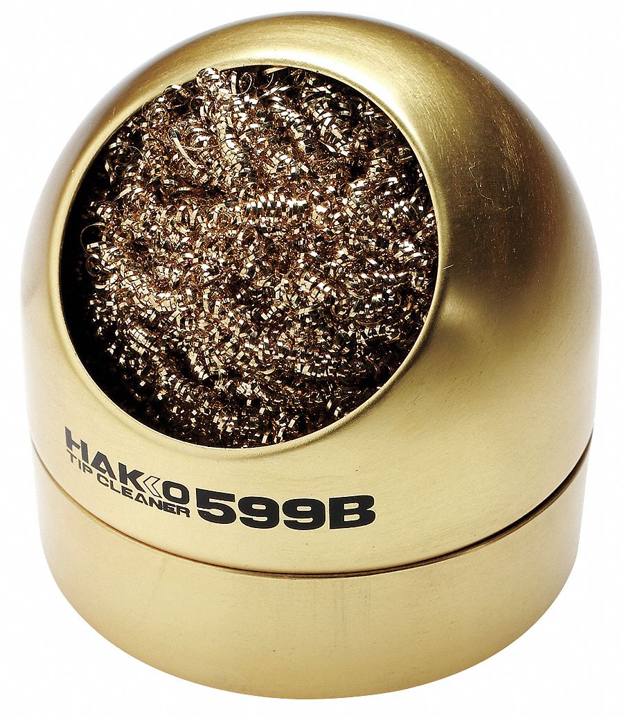 HAKKO Tip Cleaner, Soft, Bronze, Brass Sponge, S 32TV33599B02