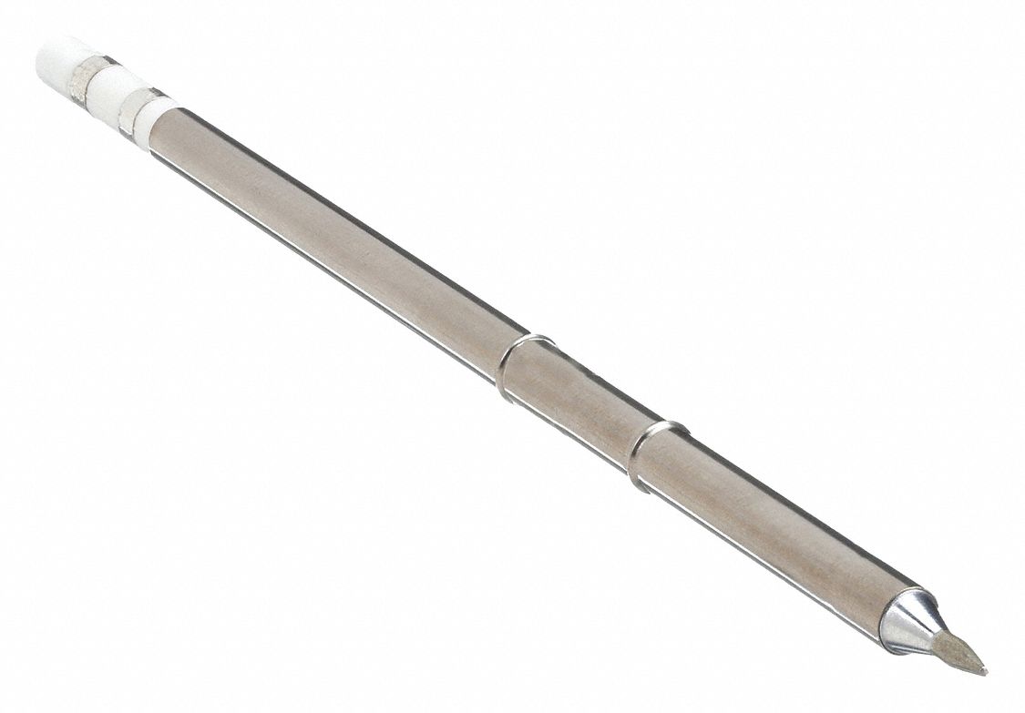Soldering Tip: T15 Series, Chisel, 0.8 mm W, 9.5 mm Lg