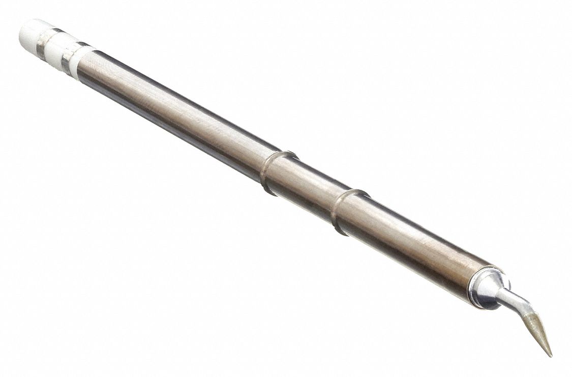 Soldering Tip: T15 Series, Bent Chisel, 1.4 mm W, 6 mm Lg