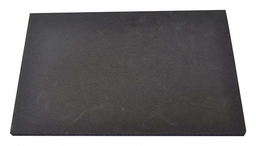 POLYETHYLENE VINYL SHEET, STANDARD, 12 IN X 12 IN, GREY, CLOSED CELL, PLAIN, -70 ° F TO 180 ° F