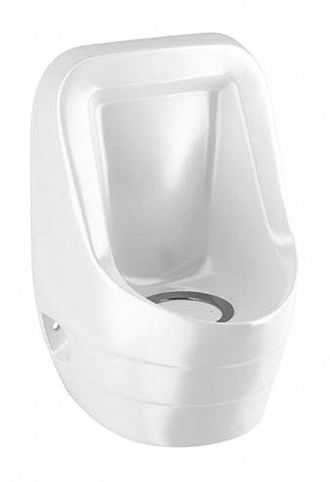 Waterless Urinal: Vitreous China, Wall, Waterless, ADA Compliant