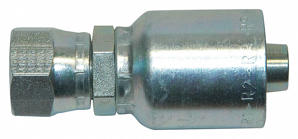 RAC DE TUY HYDR,CANNELÉ,77U,SERTIR,FEM,BSP,PARALLÈLE,DÉTROIT,ÉCROU HEX 3/4 PO X 36 MM,ST