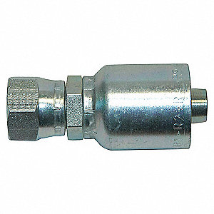 HYDRAULIC HOSE FITTING, BARBED, S77U, CRIMPED, STRAIT, LONG PIPE, FEMALE, SEAL LOK, 2 X 2 IN, ST