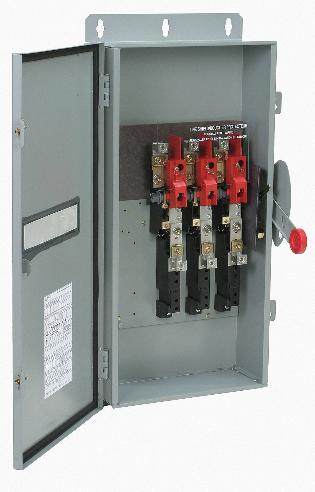 EATON Safety Switch 200 A Amps AC, 125 HP 480V AC, 3R, 3 Poles, 3