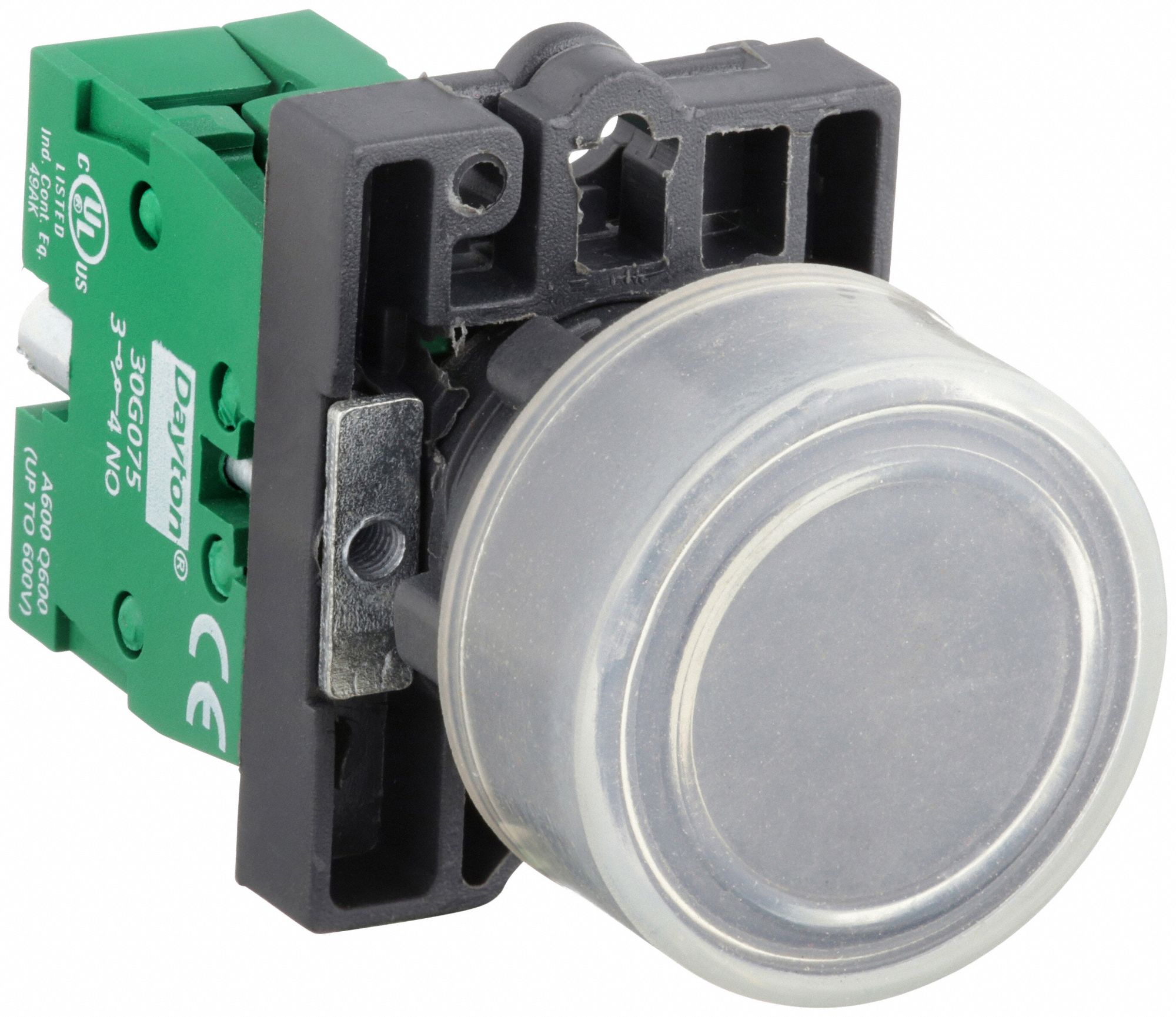 BOUTON-POUSSOIR NON LUMINEUX, PLASTIQUE, 22 MM, NOIR