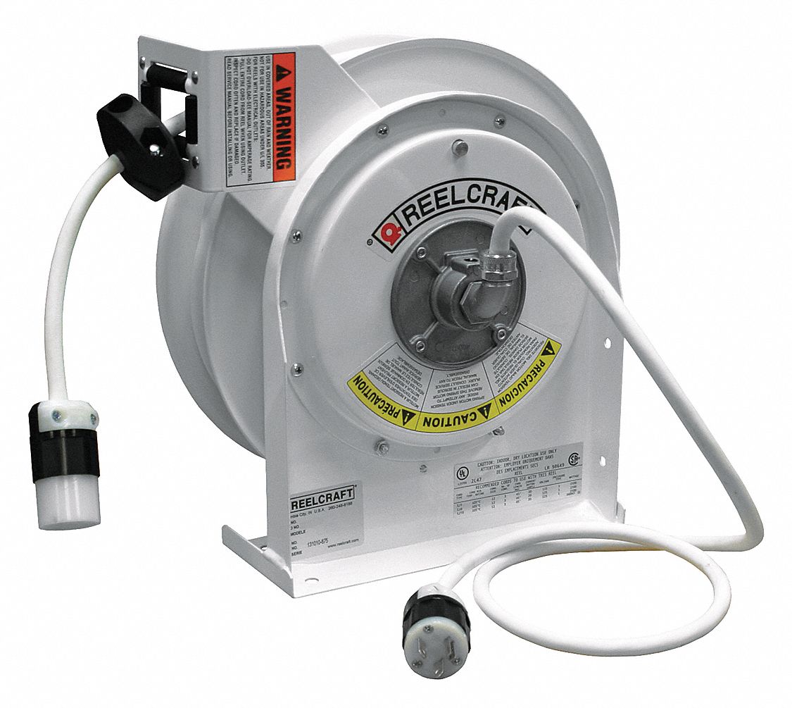 REELCRAFT, Grounding Plug, NEMA 520P, Extension Cord Reel 32UK76L