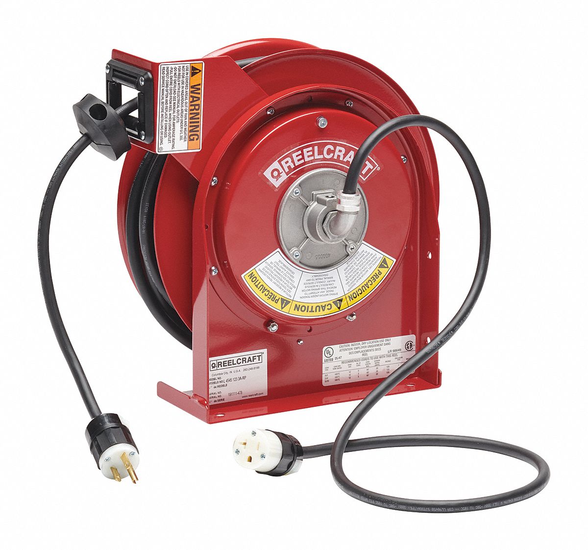 REELCRAFT, Grounding Connector, NEMA 520R, Extension Cord Reel