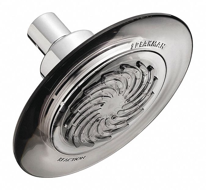 SHOWERHEAD: SPEAKMAN, REACTION S-4002, 1.5 GPM FIXED, POLISHED CHROME FINISH