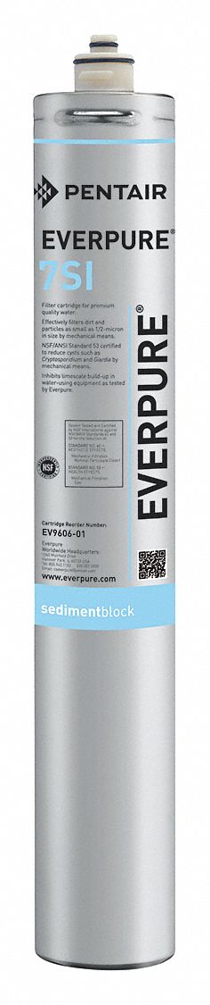 PENTAIR/EVERPURE, 0.5 micron, 3.5 gpm, Quick-Connect Water Filter