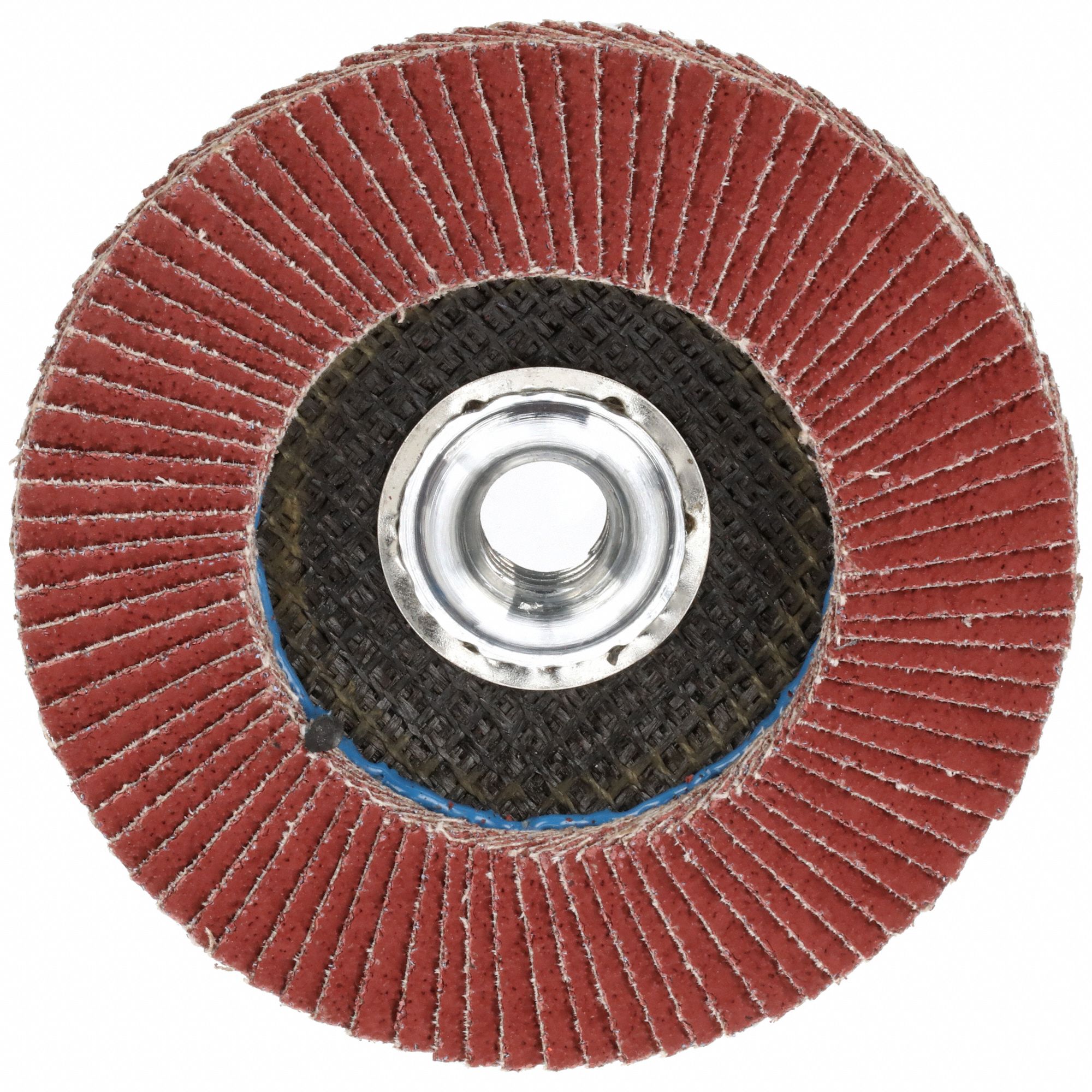 Flap Disc: Type 27, 4-1/2" x 5/8"-11, Ceramic, 40 Grit, Fiberglass Bk, High Density