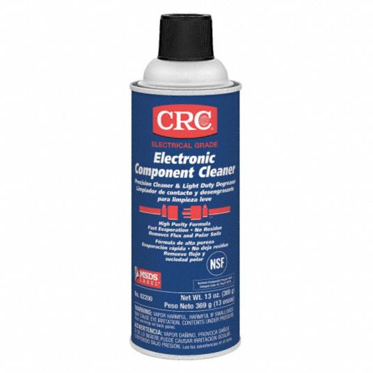 CRC Electronics Cleaner, 13 oz Aerosol Can, Unscented Liquid, 1 EA ...