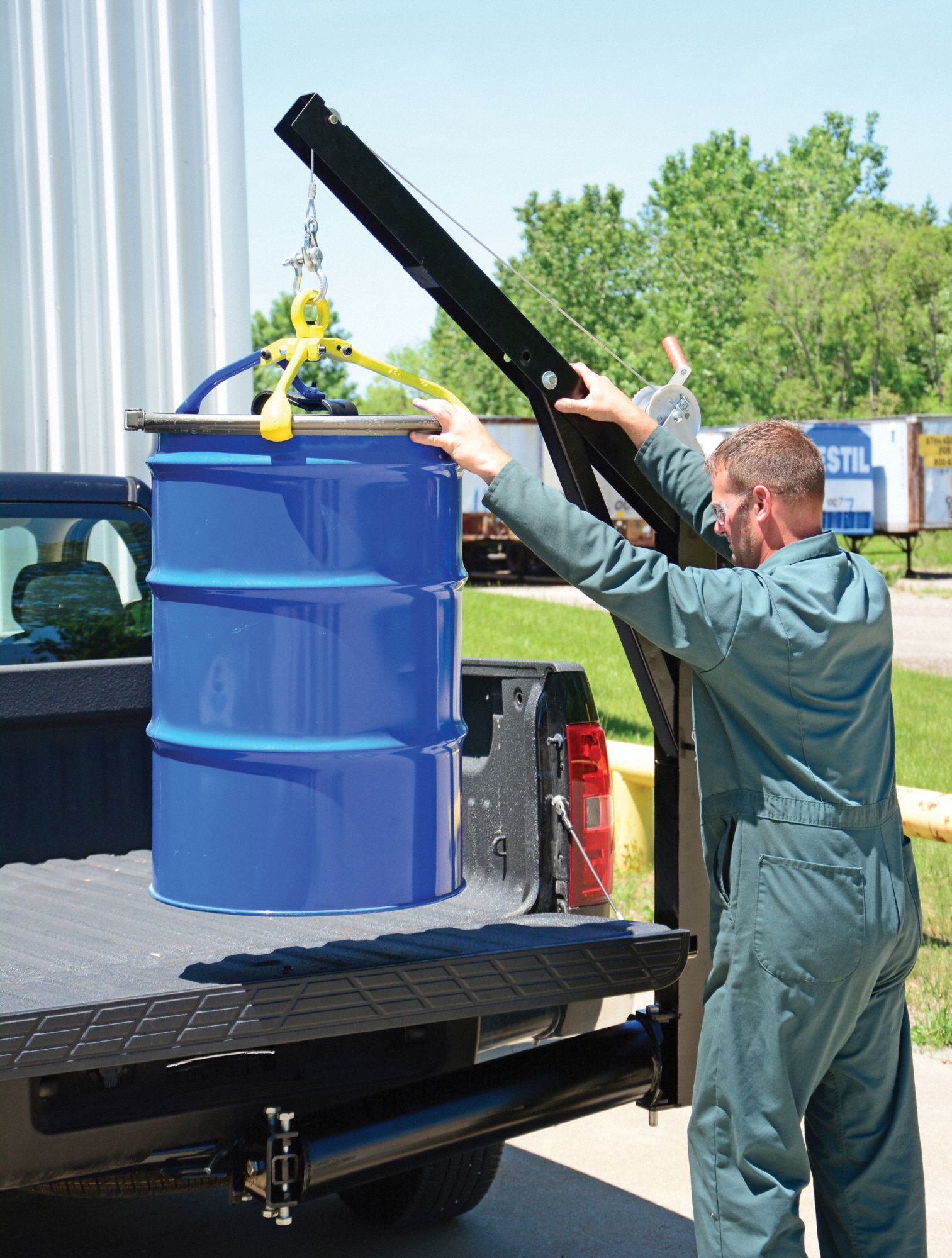 VESTIL Davit Crane, 600 lb, Reach 47 in, Lift Range 0 in to 84 in