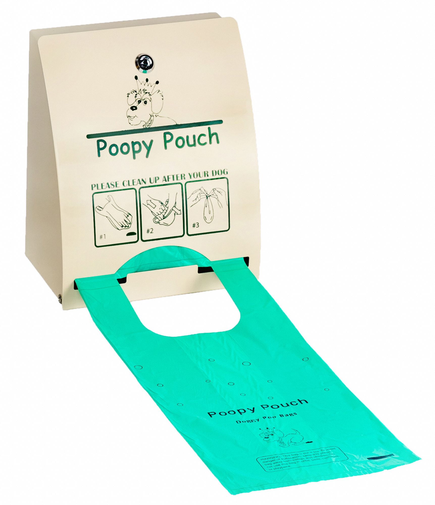 POOPY POUCH Pet Waste Bag Dispenser, 10 1/2 in Height, 5 1/2 in Width ...