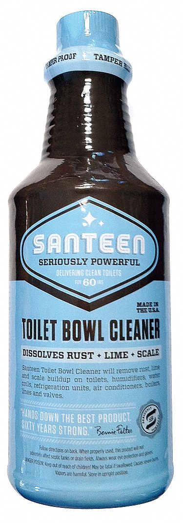 Toilet Bowl Cleaner: Bottle, 32 oz Container Size, Concentrated, Liquid, Original, 12 PK