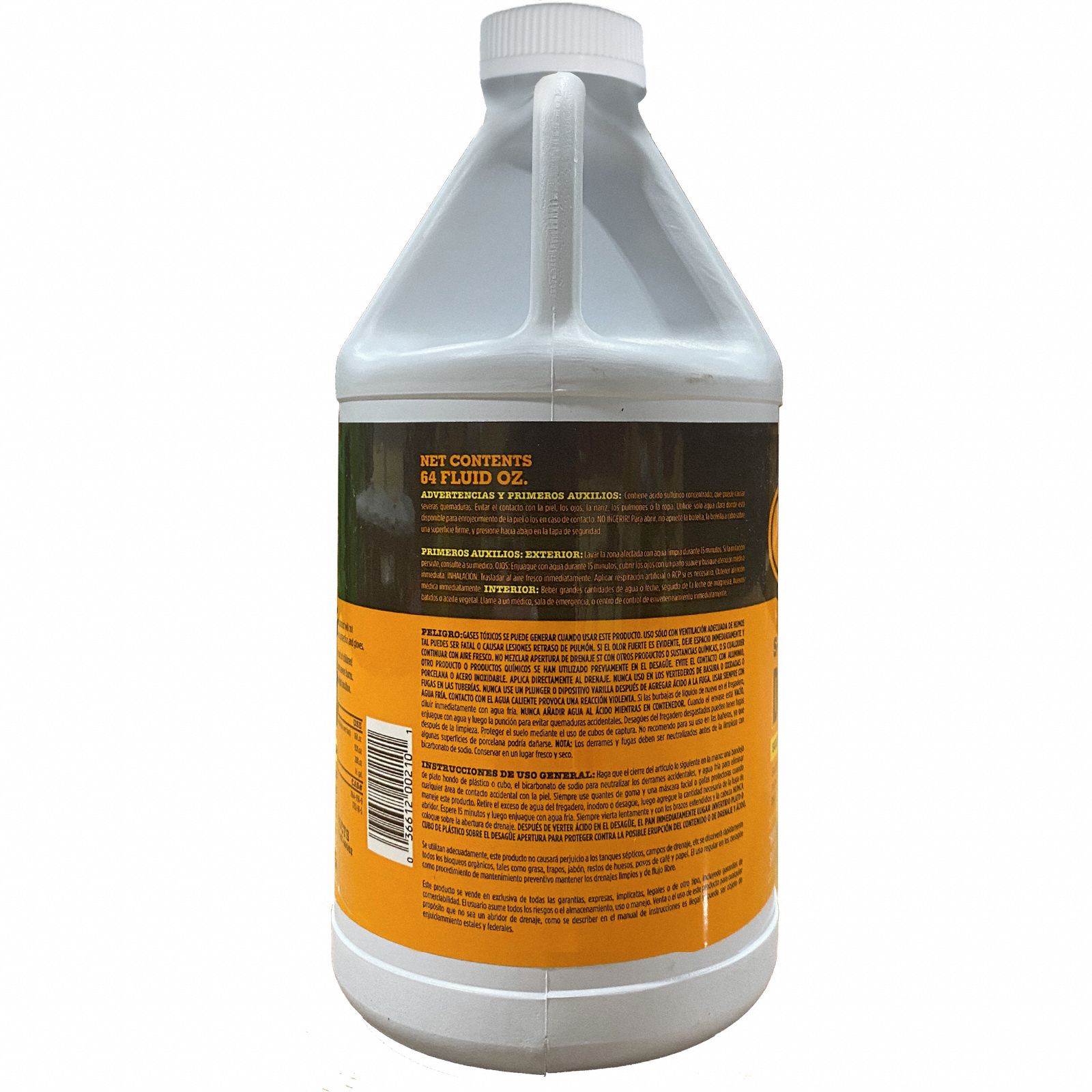 SANTEEN Drain Opener, 0.5 gal Jug, Sulfur Liquid, Ready to Use, 4 PK