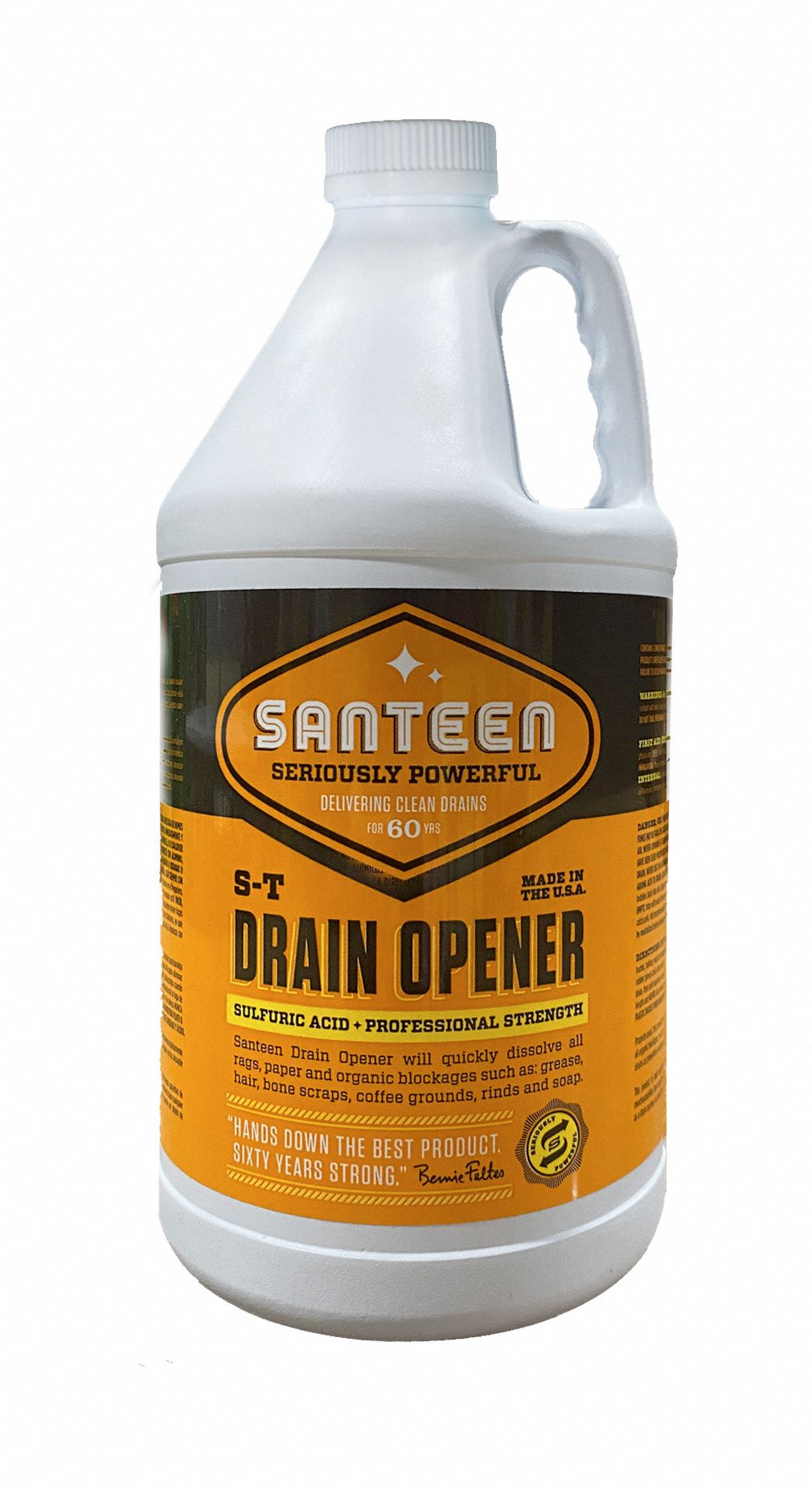 SANTEEN Drain Opener Jug, 0.5 gal, Liquid, Unscented, 4 PK Grainger