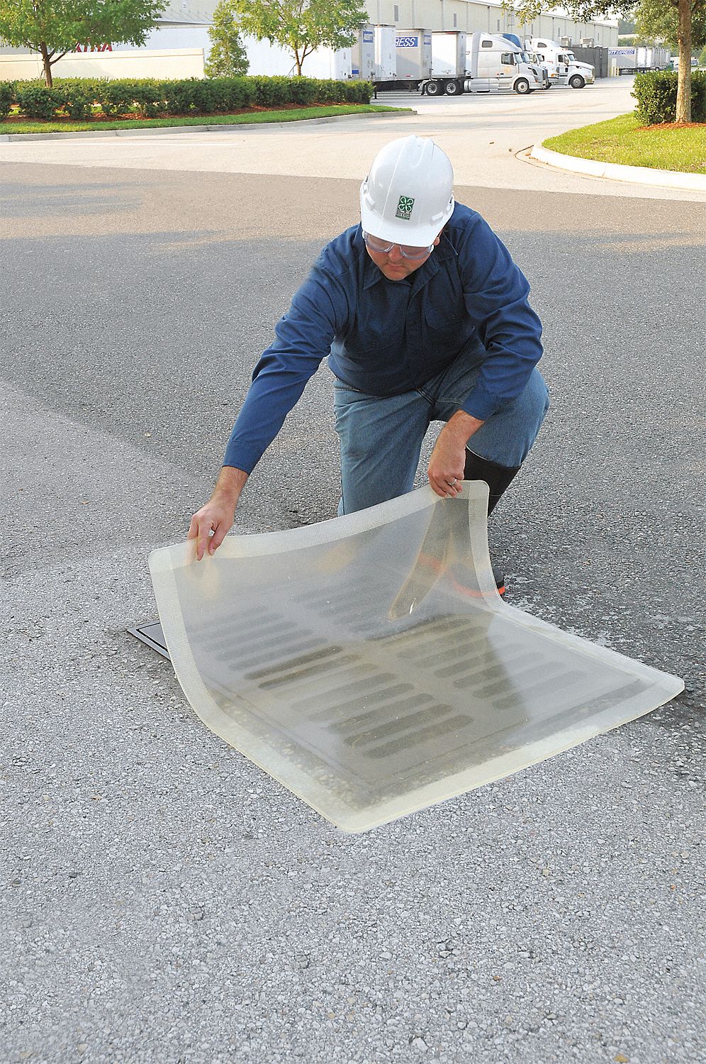 JOINT DE COUVERCLE DE DRAIN, 58 PO X 18 PO, POLYURÉTHANE , 0 ° F - 160 ° F, TRANSPARENT