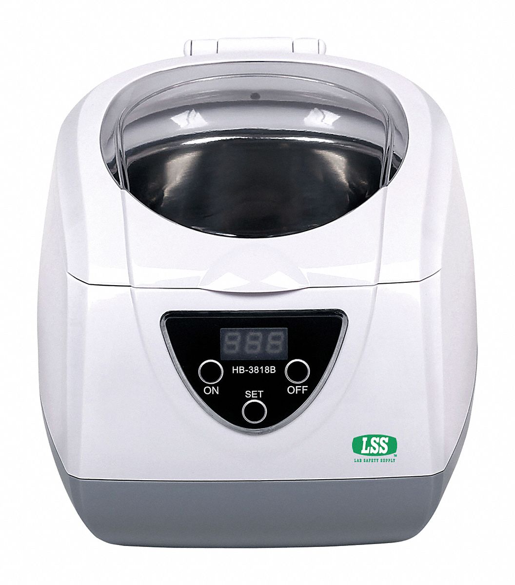 LAB SAFETY SUPPLY Ultrasonic Cleaner, 0.2 gal Tank, Timer Range 180 sec