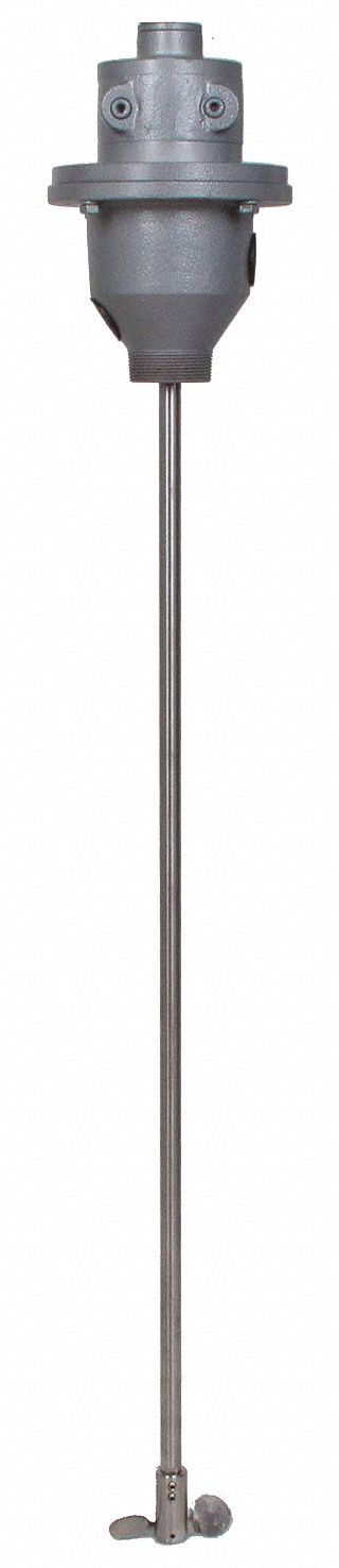 Drum Mixer: 1/4 in Female NPT Inlet, Thread into Bung, Top, 32 in Shaft, 1/2 hp Horsepower