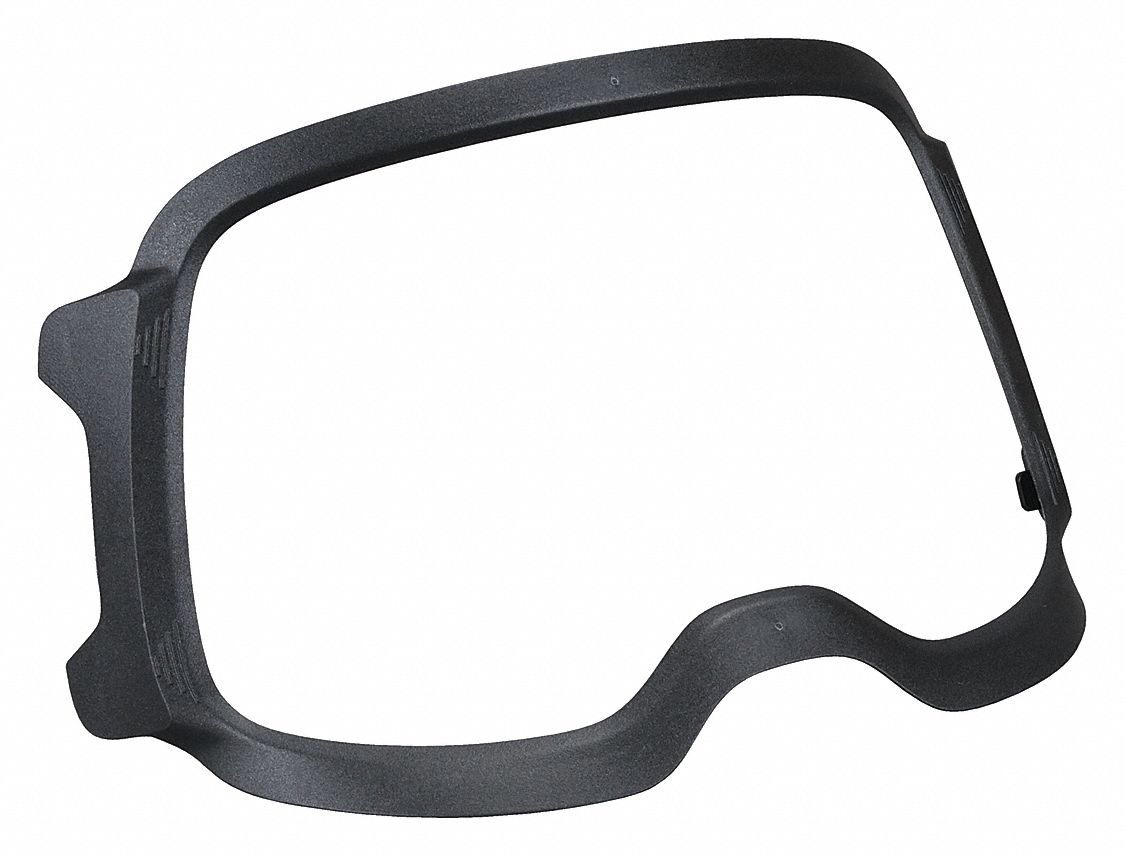 GRINDING VISOR FRAME, WIDE-VIEW, 8¼ X 4 IN, BLACK, FOR 9100 FX WELDING HELMETS