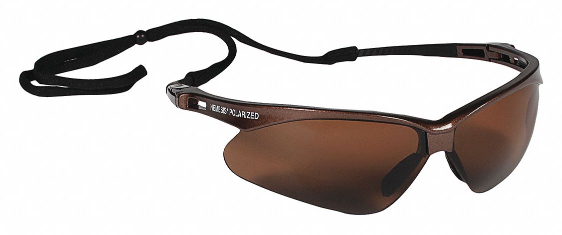 KLEENGUARD Polarized Safety Glasses: Polarized /Anti-Scratch, No Foam  Lining, Wraparound Frame