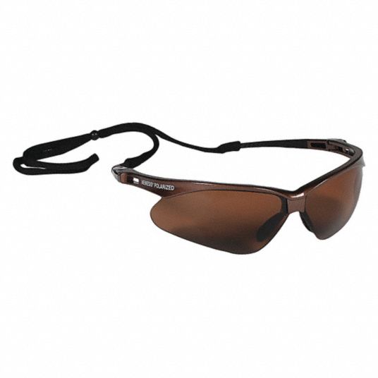 KLEENGUARD Polarized Safety Glasses Polarized Anti Scratch No Foam Lining Wraparound Frame