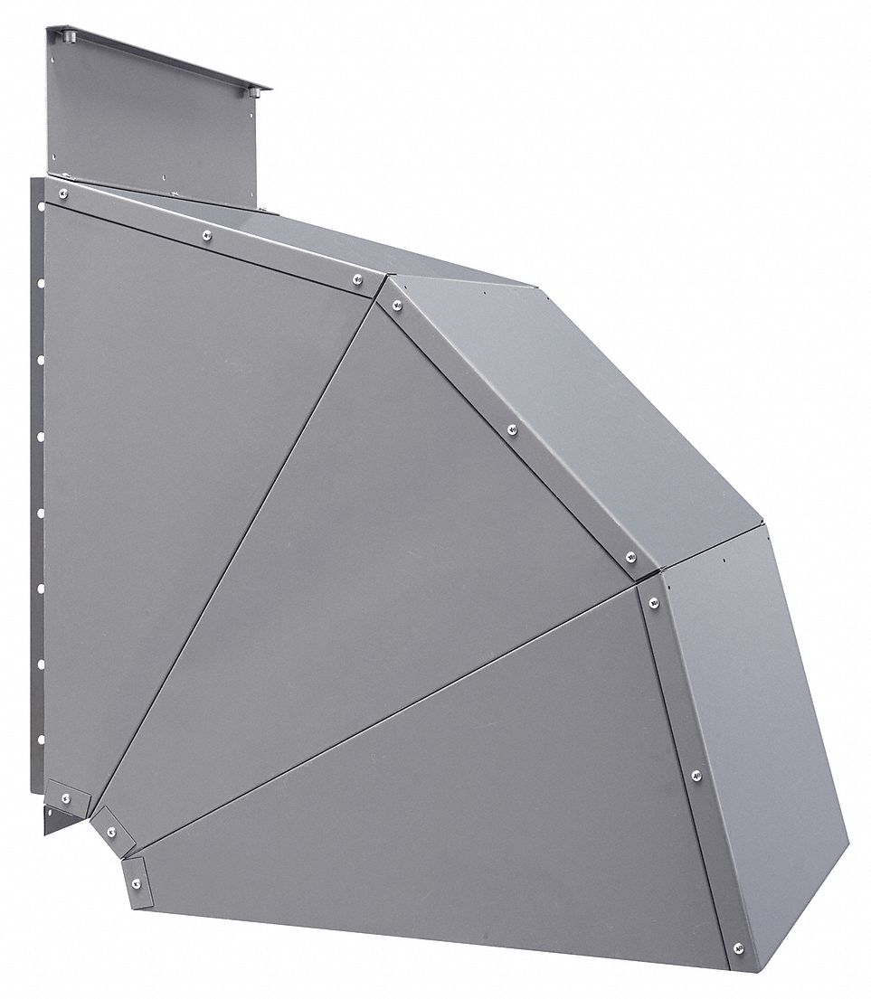 Gas Wall and Ceiling Unit Heater Discharge Nozzle: Compatible with Std Unit Heaters, 90°, ETL