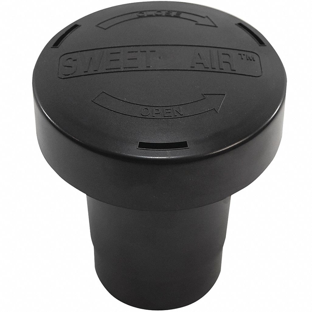 Vent Stack Filter: Vent Stack Filter, 8 3/8 in Overall Ht, 6 3/4 in Overall Lg, Plastic