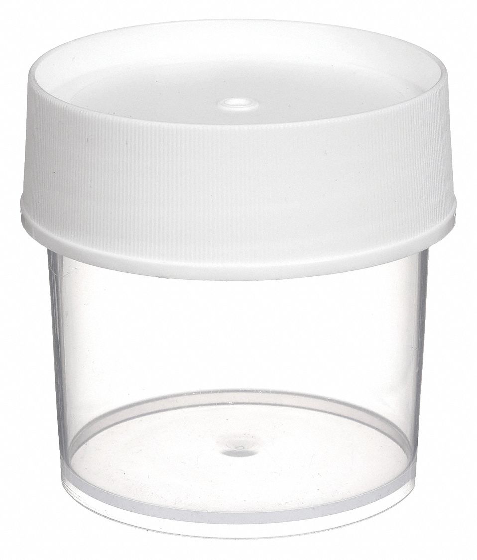 JARS W/CAP,125ML,PP,PK 12