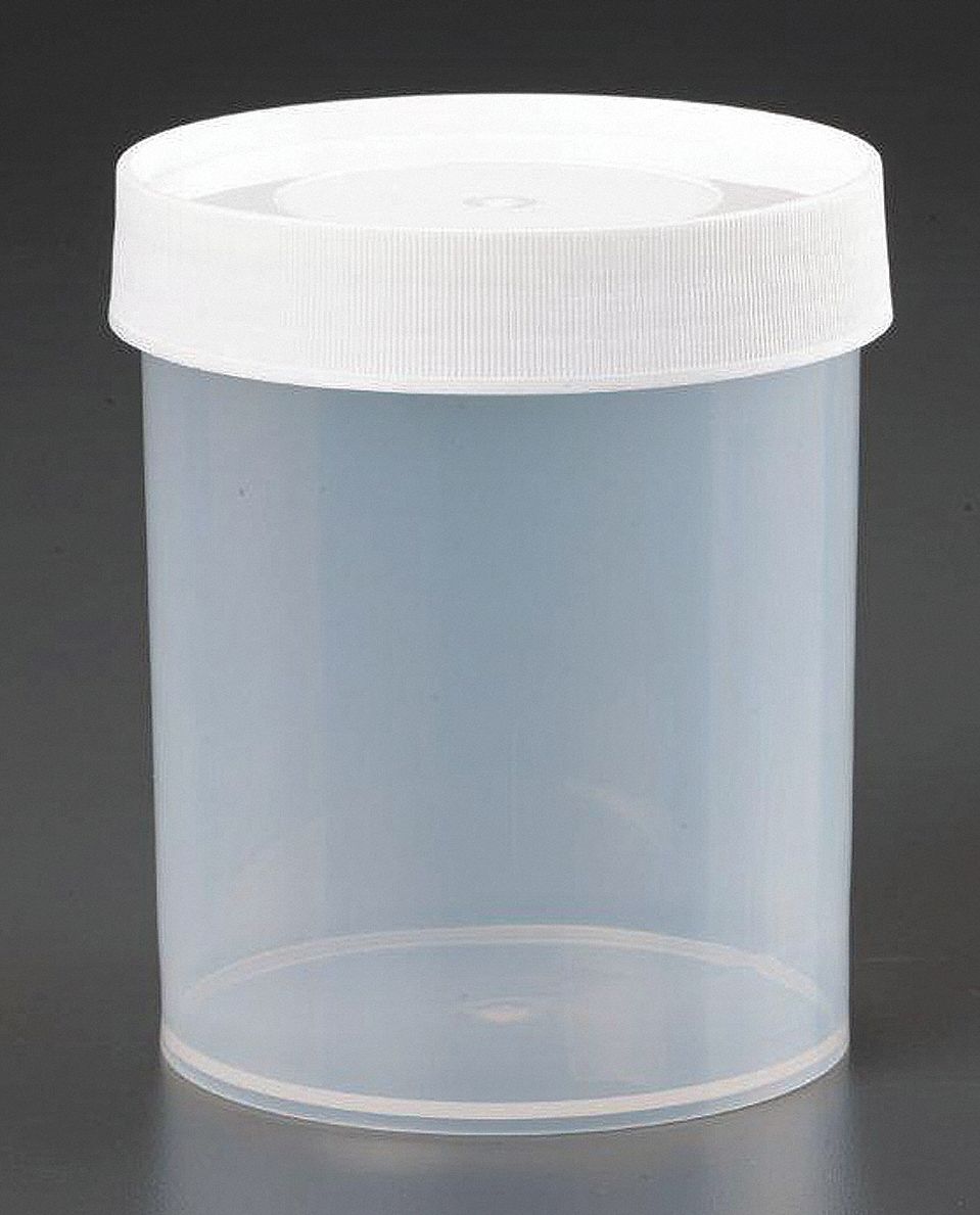 LAB SAFETY SUPPLY Wide Mouth Round Jar, Sampling, Plastic, 1,000 mL