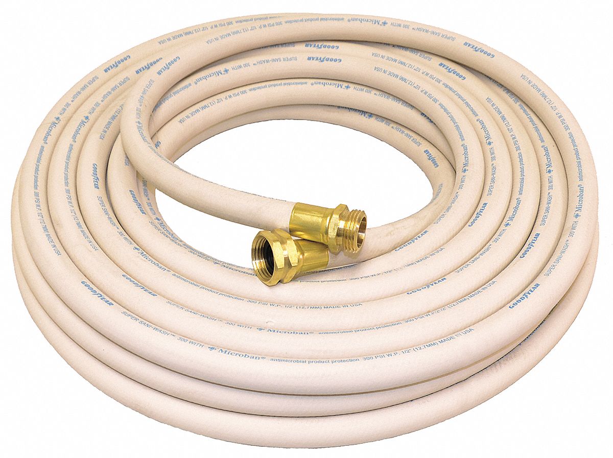 WASHDOWN HOSE ASSEMBLY,1/2IN ID X 25 FT