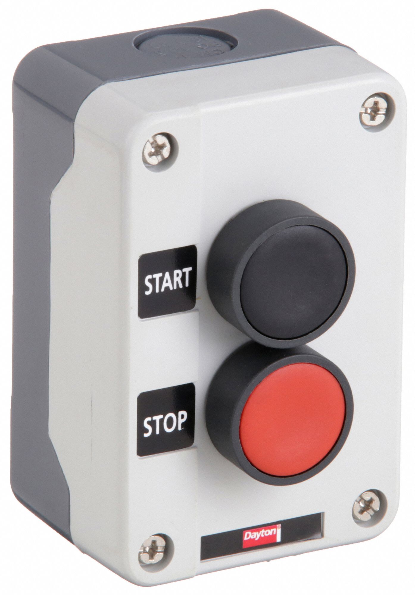 CONTROL STATION, 2 PUSH BUTTONS, 1NO/1NC, START/STOP