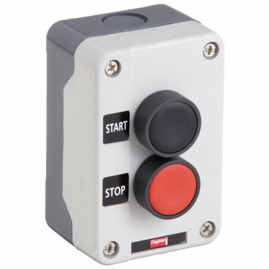 DAYTON, Momentary, 1NO/1NC, Push Button Control Station - 32W267|32W267 ...