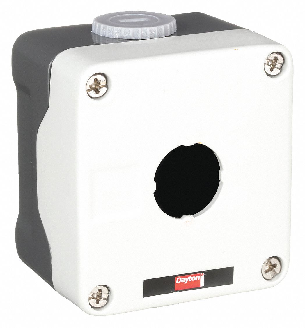 PUSH BUTTON ENCLOSURE, 22 MM, 1 HOLES, ALUMINUM, NEMA 4/4X