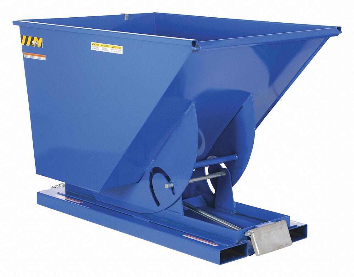 SELF DUMPING HOPPER, BLUE, MEDIUM DUTY, 1.5 YD