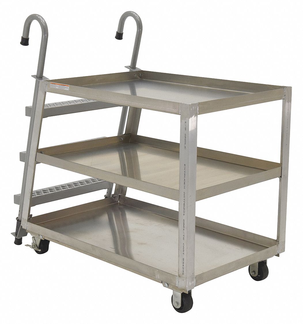 STOCK PICKER TRUCK, ALUMINUM,1,000 LBS, 52 X 27-7/8 IN