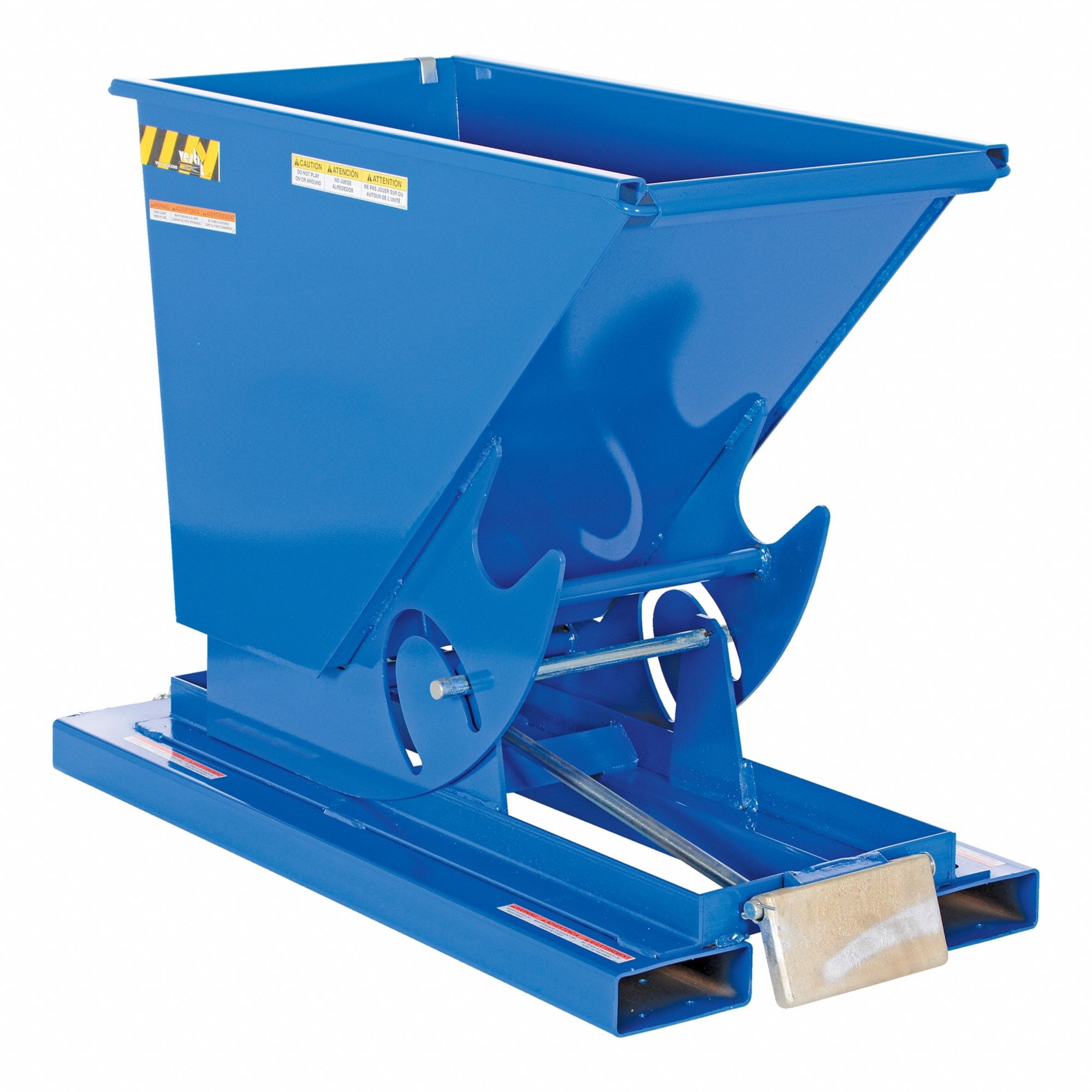 SELF DUMPING HOPPER, BLUE, LIGHT DUTY, 1/4 YD