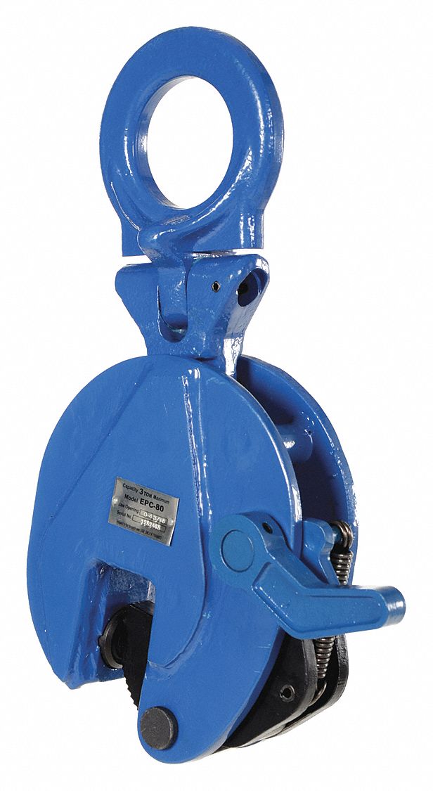 VERTICAL PLATE CLAMP, STEEL, JAW 1-3/16 IN, 6600 LB CAPACITY