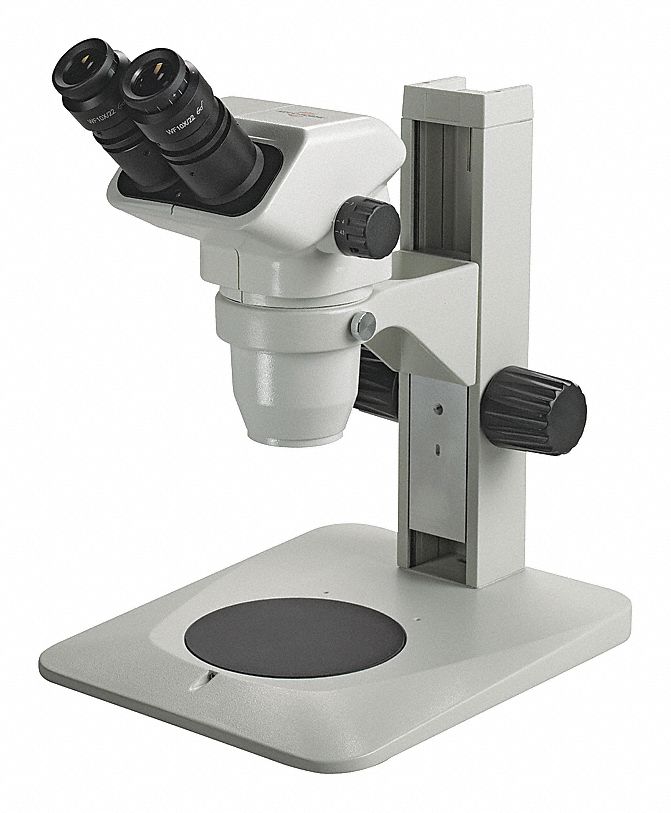 Microscope: Binocular, Binocular, 0.67X to 45X, Microscope, 11 13/32 in x 12 1/2 in