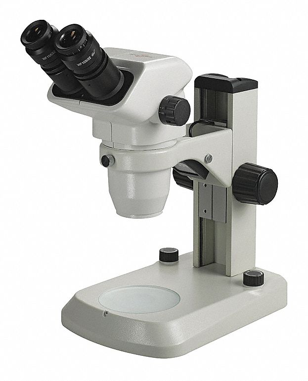 Microscope: Stereo, Binocular, 0.67X to 4.5X, 22 mm Optical Field of View, E-LED, 100 mm