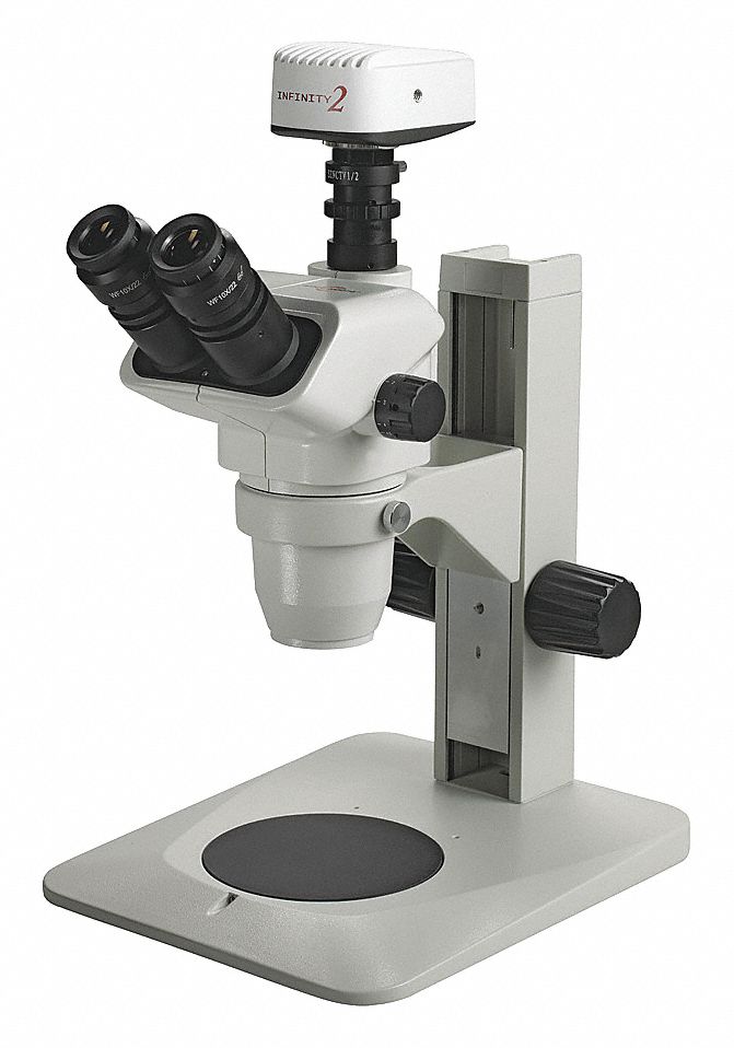 ACCUSCOPE Microscope, Trinocular, 0.67X to 45X Optical Magnification
