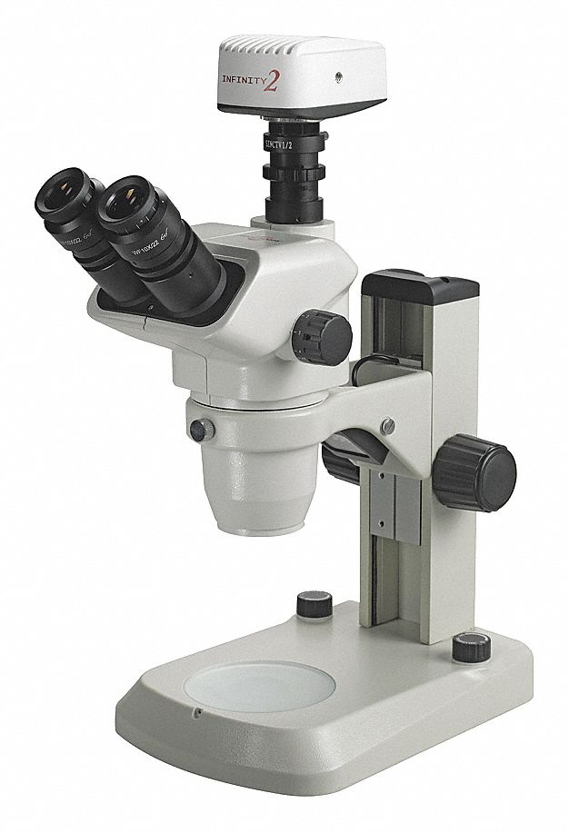 Microscope: Trinocular, Trinocular, LED, 0.67X to 45X, 1 1