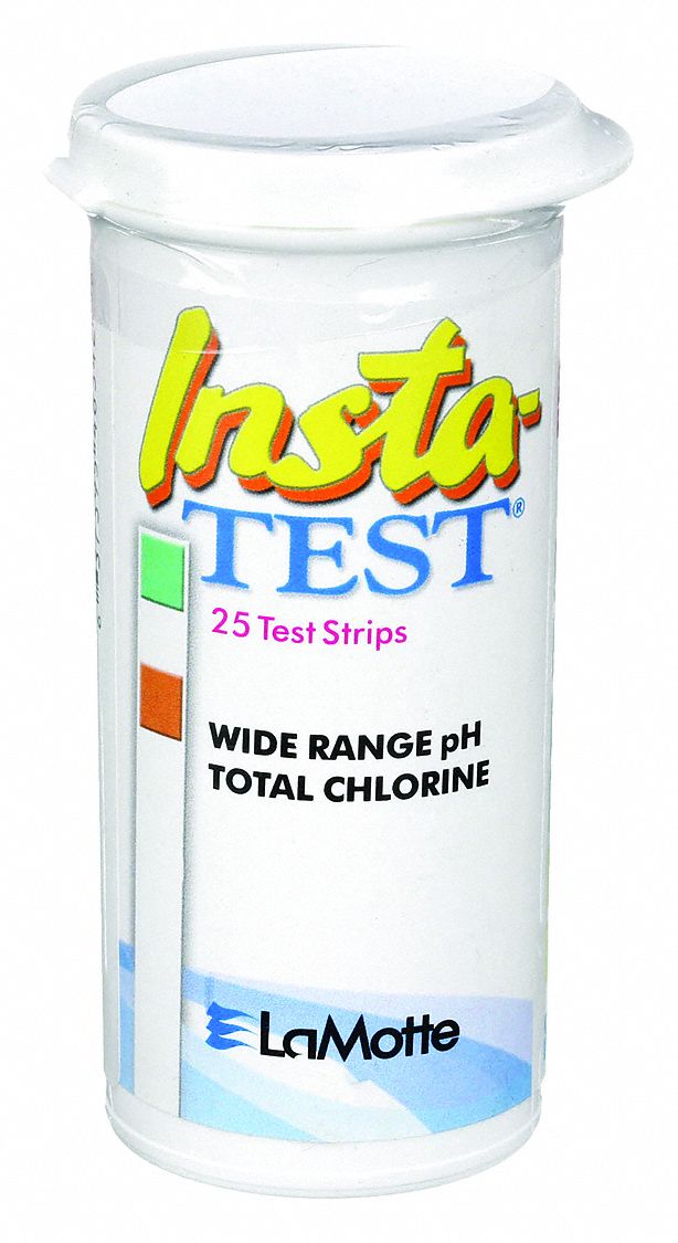 INSTATEST, pH/Total Chlorine, 0 to 50 ppm Total Chlorine/4 to 10 pH