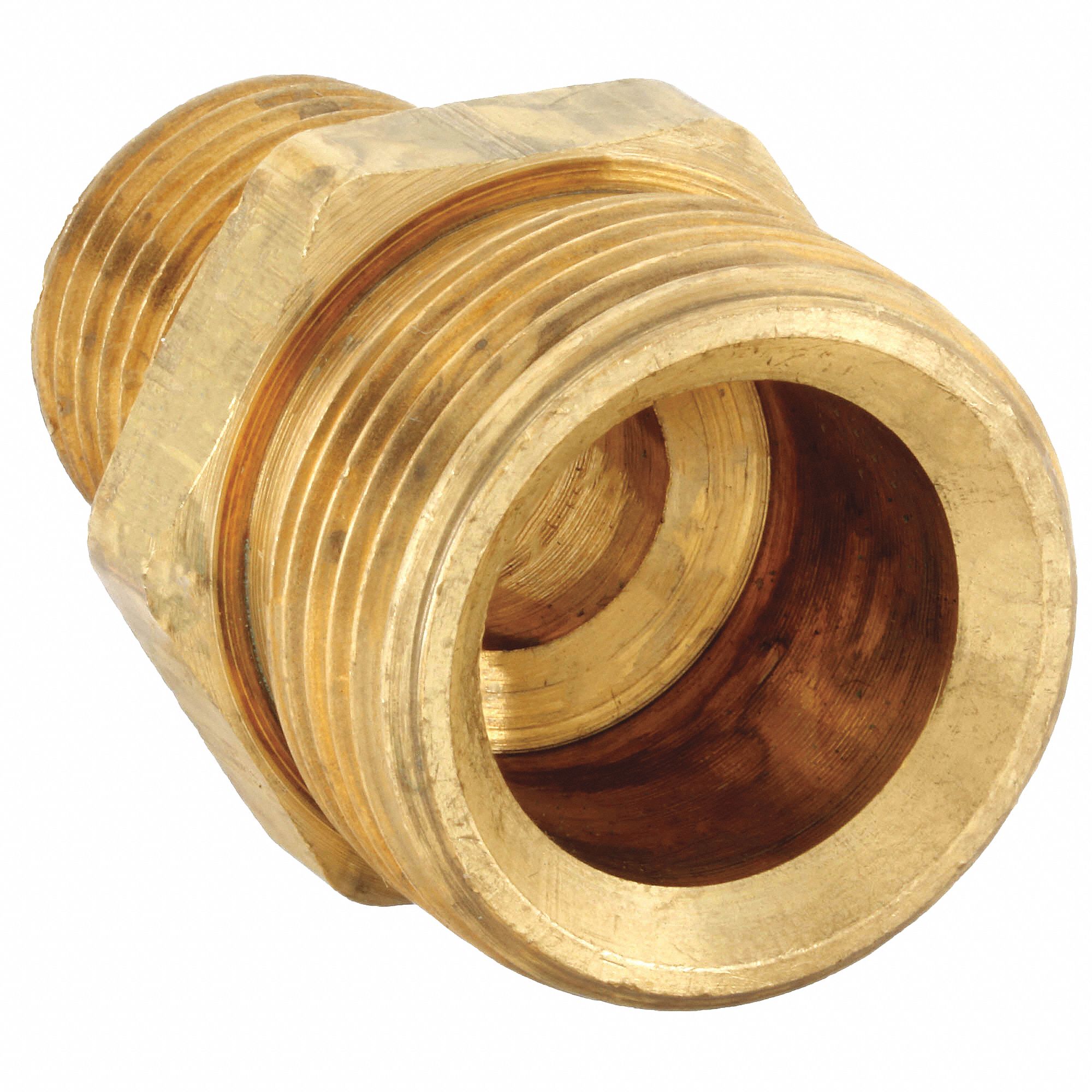 Compression Fitting Adapter: 1/2 in OD x 3/8 in Pipe Fitting Size, Compression x MNPT