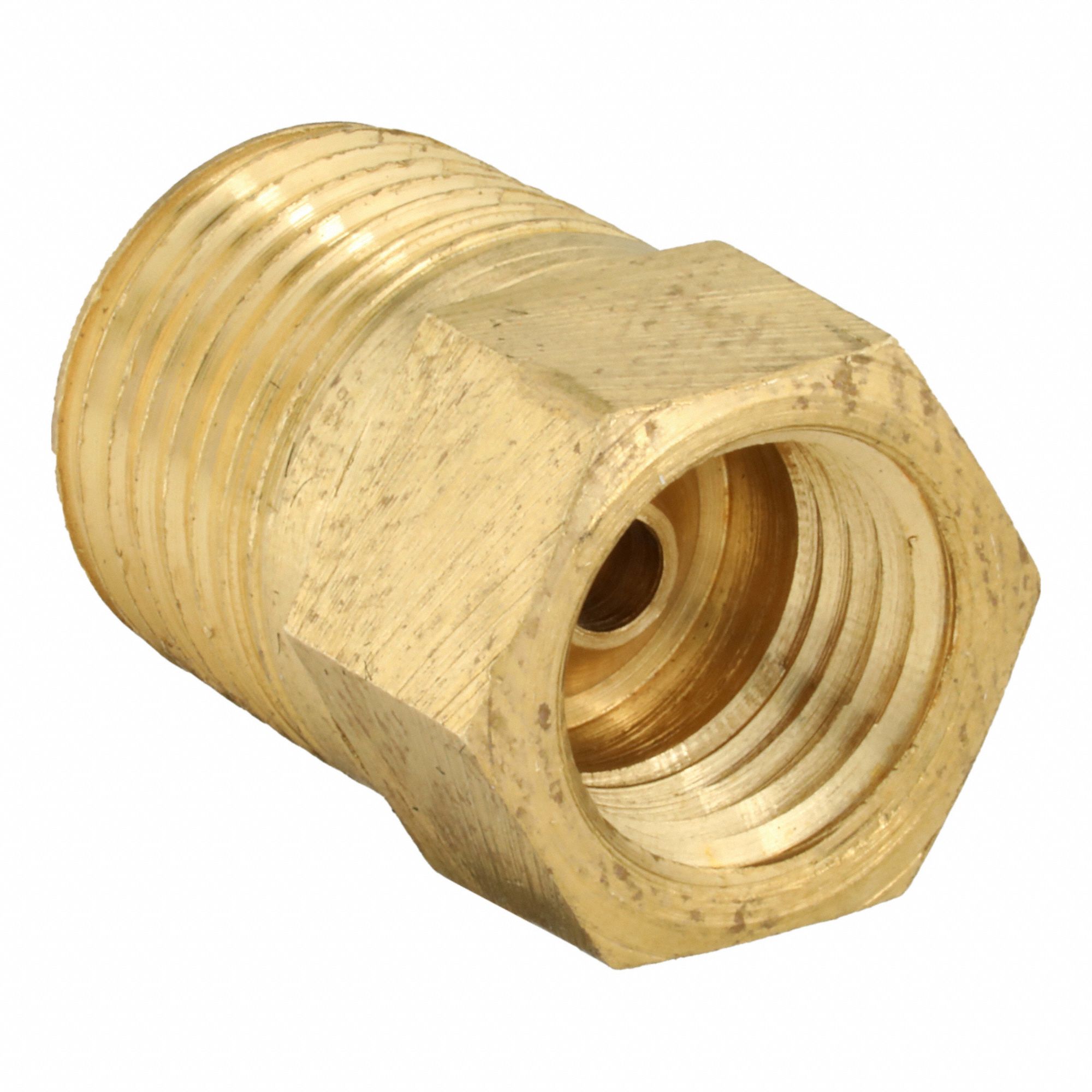 Flared Fitting Elbow: 1/8 in OD x 1/8 in Pipe Fitting Size, Flared/Threaded, 5/16"-28 Thread Size A